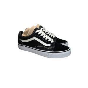 Vans Old Skool Low Top Shoes Womens 7.5 Black-White Skater Streetwear Classic